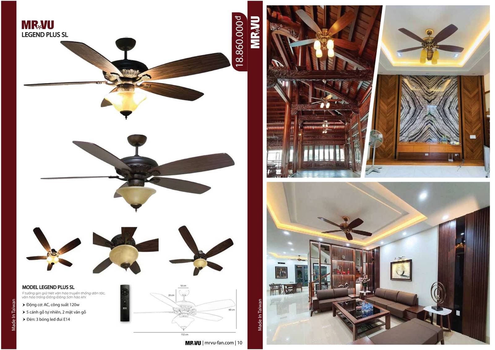 Bảng giá và Catalogue Quạt trần Mr Vũ mới nhất 2024 /Page 